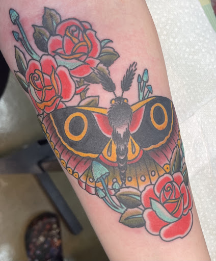 Explore electrician tattoo ideas, creative tattoo ideas in Stafford, available at Virtue Tattoo