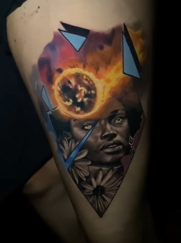 Explore mens western tattoo ideas, creative tattoo ideas in Columbia, available at Black Widow Tattoo