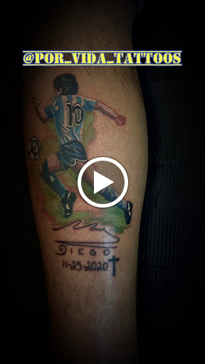 Explore mens back tattoo idea, creative tattoo ideas in Miami, available at Por vida tattoos