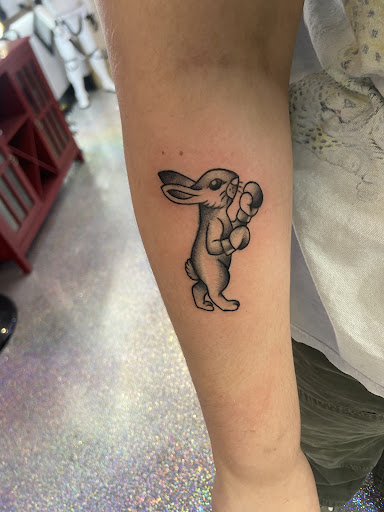 Explore family leg tattoo ideas, creative tattoo ideas in Meridian, available at Burn The Boats Tattoo
