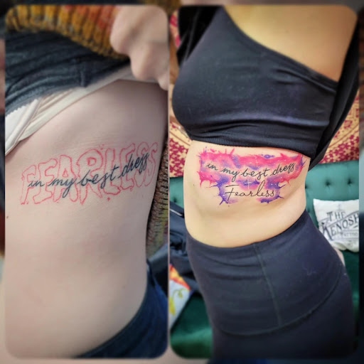 Explore 2 word tattoo ideas, creative tattoo ideas in Kenosha, available at Kenosha Tattoo Company