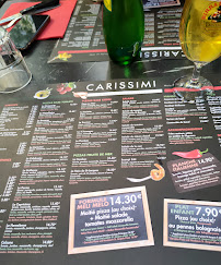 Menu / carte de Restaurant Pizzeria CARISSIMI à Metz