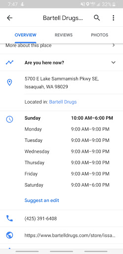 Drug Store «Bartell Drugs Issaquah», reviews and photos, 5700 E Lake Sammamish Pkwy SE, Issaquah, WA 98029, USA