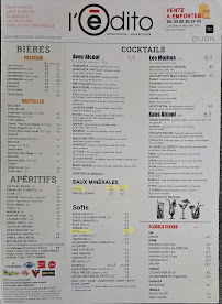 Restaurant Édito Restaurant Dijon à Dijon - menu / carte