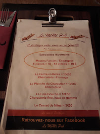 Le Mimi Pub à Bar-sur-Seine menu