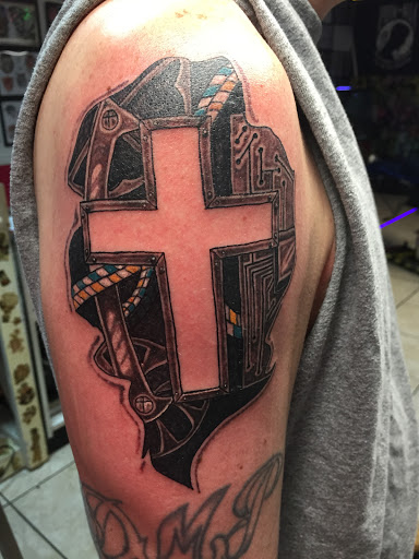 Explore atlanta braves tattoo ideas, creative tattoo ideas in Homestead, available at Born Lucky Tattoo Studio