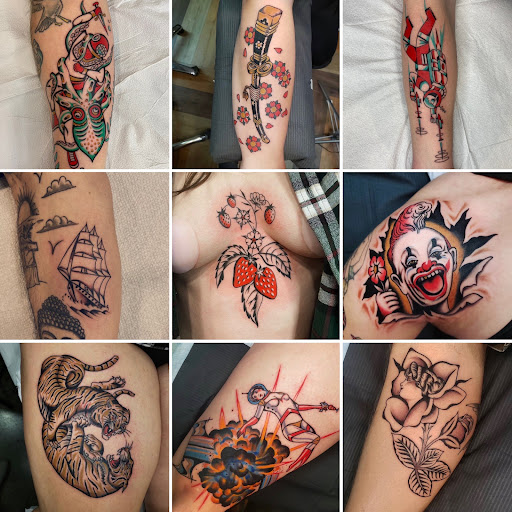 Explore orca tattoo ideas, creative tattoo ideas in Glenside, available at Iron Will Tattoo Club
