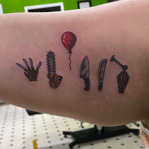 Explore patriotic sleeve tattoo ideas, creative tattoo ideas in Evansville, available at Ink Therapy 101