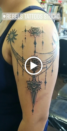 Explore dark romance tattoo ideas, creative tattoo ideas in Wenatchee, available at Rebels Tattoo Studio