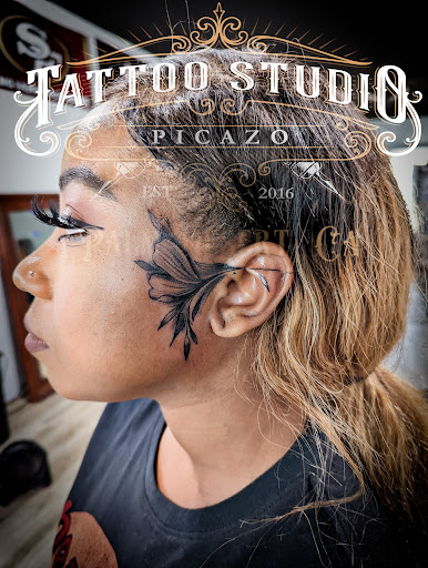 Explore calf muscle tattoo ideas, creative tattoo ideas in Palm Desert, available at Picazo Tattoo Studio