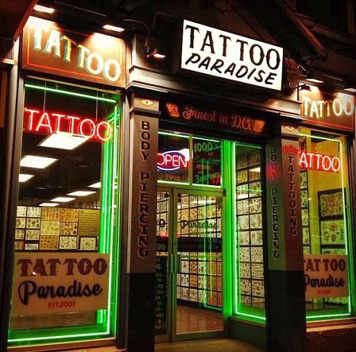 Tattoo Shop «Tattoo Paradise», reviews and photos, 2444 18th St NW, Washington, DC 20009, USA
