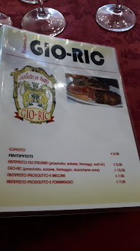 Restaurant Ristorante Gio-Ric à Forme, Massa d'Elbe (la carte)