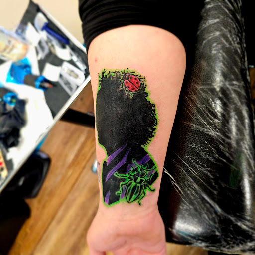 Explore smile now cry later tattoo ideas, creative tattoo ideas in Traverse City, available at Pinups & Needles