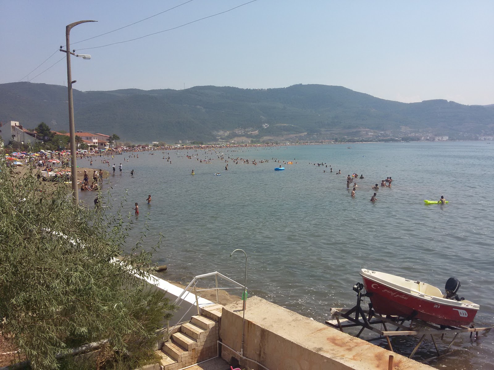 Zdjęcie Kumsaz beach z powierzchnią małe beżowe kamyki