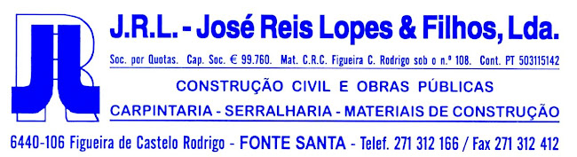Avaliações doJRL - José Reis Lopes & Filhos Lda em Figueira de Castelo Rodrigo - Construtora