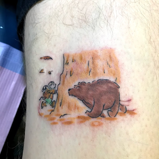 Explore flamingo tattoo ideas, creative tattoo ideas in Monticello, available at 850 Tattoo Co.