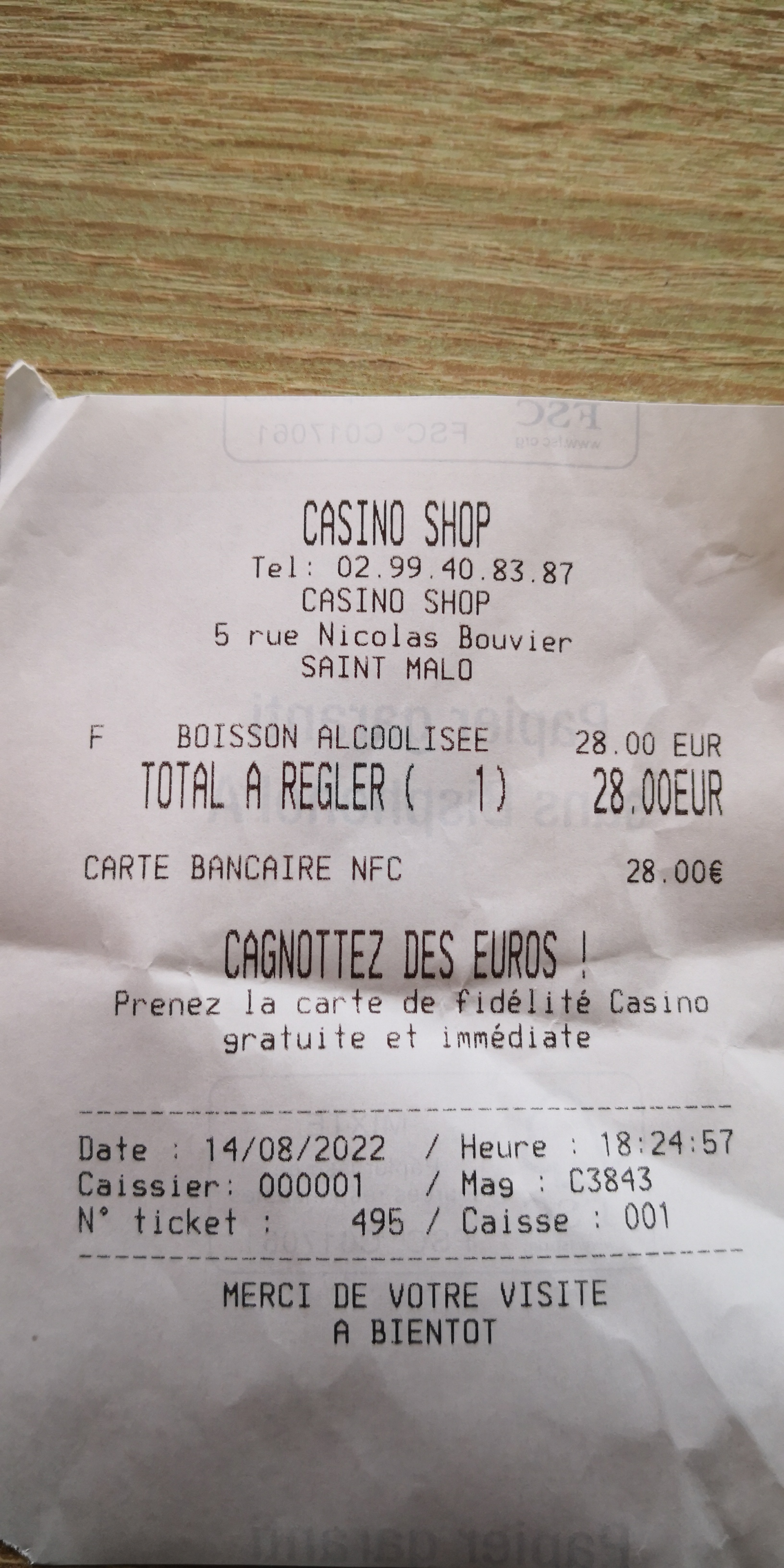 Photo n° 1 de l'avis de G. fait le 14/08/2022 à 16:47