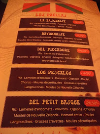 Le petit basque à Reims menu