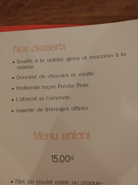 Restaurant Le Perche Pinte à Toulouse (le menu)