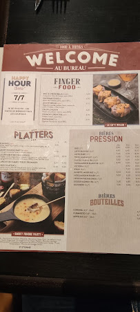 Restaurant Au Bureau Saint Etienne à Saint-Étienne - menu / carte