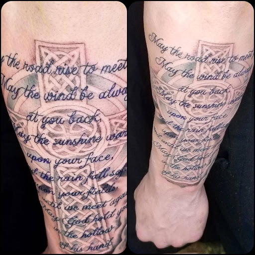 Explore feminine tattoo sleeve ideas, creative tattoo ideas in Keyport, available at Taboo Tattoos