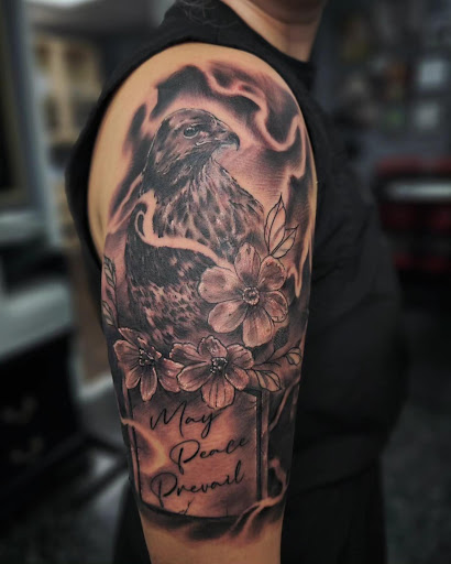 Explore face tattoo ideas, creative tattoo ideas in North Fort Myers, available at Loyal 2 The Coil Tattoos & Body Piercings