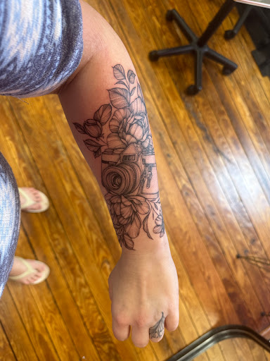Explore full hand tattoo ideas, creative tattoo ideas in Savannah, available at Sweet Peach Cosmetic Tattoo Shop