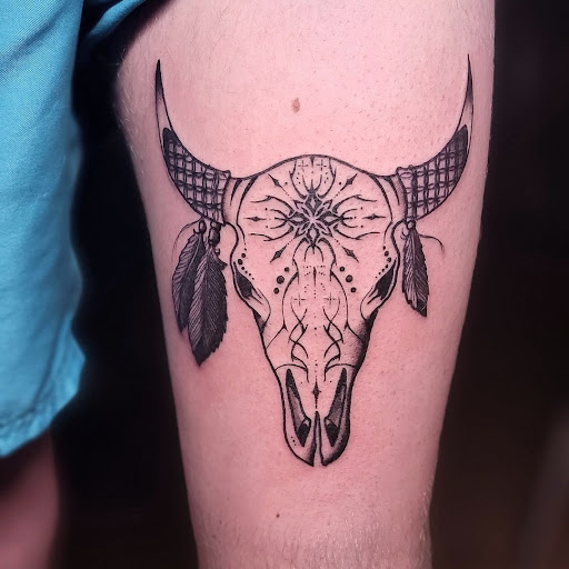 Explore shin tattoo ideas male, creative tattoo ideas in Carbondale, available at Bonedale Tattoo