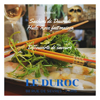 Menu / carte de LE DUROC à Paris