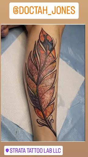 Explore sunset tattoo ideas, creative tattoo ideas in Yucca Valley, available at Strata Tattoo Lab LLC