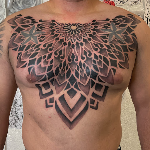 Explore leg tattoo male ideas, creative tattoo ideas in El Paso, available at Mind Over Needle Tattoo Studio