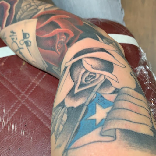 Explore braves tattoo ideas, creative tattoo ideas in Lakewood, available at Aces and Eights Tattoo