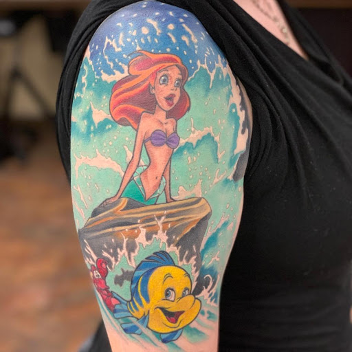 Explore doberman tattoo ideas, creative tattoo ideas in Maryland Heights, available at Thirteen Roses Tattoo & Aesthetics
