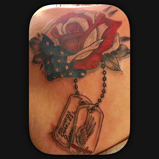 Explore stick n poke tattoo ideas, creative tattoo ideas in Vermillion, available at IKTOMI-INK Tattoo Experience