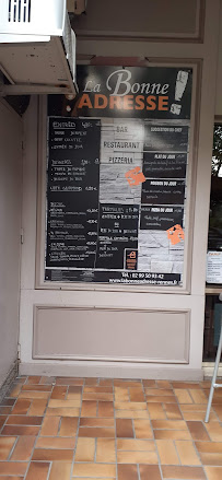 Menu du La Bonne Adresse à Rennes