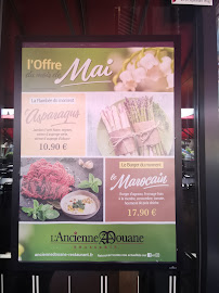 L'Ancienne Douane Reichstett à Reichstett menu