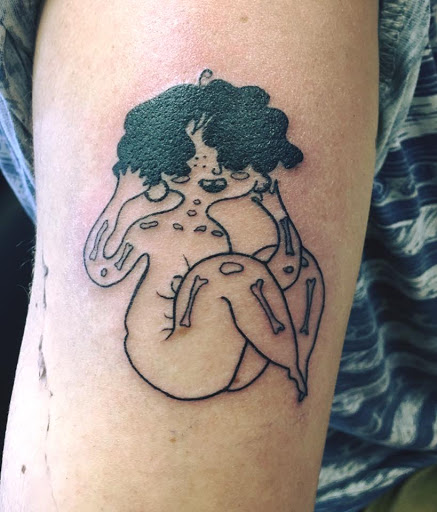 Explore cyberpunk edgerunners tattoo ideas, creative tattoo ideas in Milwaukee, available at Bay Street Tattoo Co.