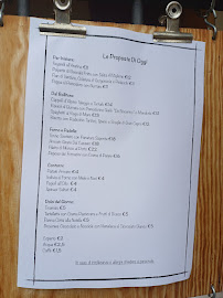 Menu du Le Mura del Cassero à Montevarchi