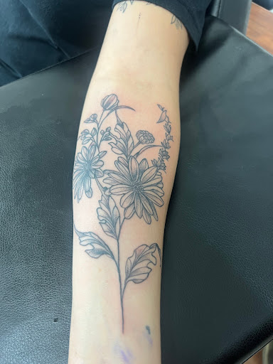 Explore spider web tattoo ideas, creative tattoo ideas in Cocoa, available at Rorschach Tattoo Shop and Piercing Studio