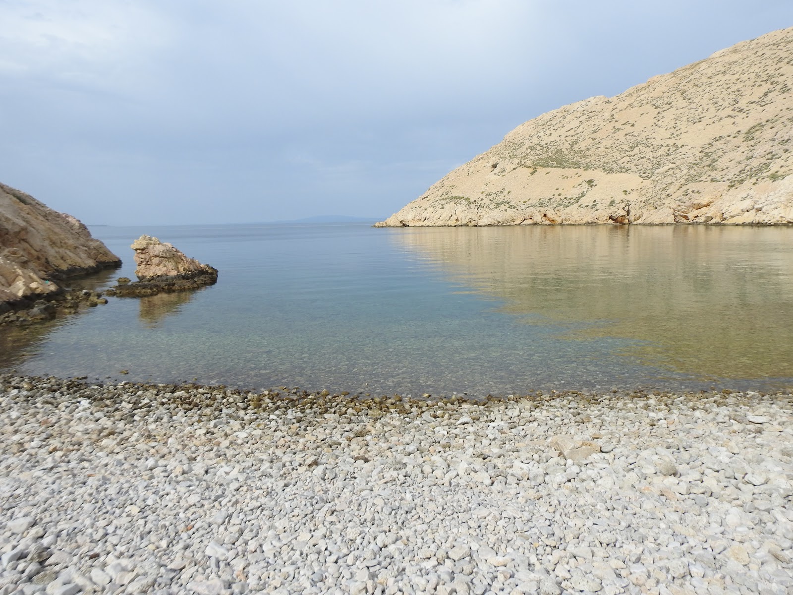 Uvala Vela Draga'in fotoğrafı uçurumlarla desteklenmiş