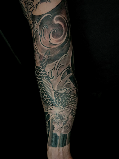 Explore black bear tattoo ideas, creative tattoo ideas in Manassas, available at Lamano Ink