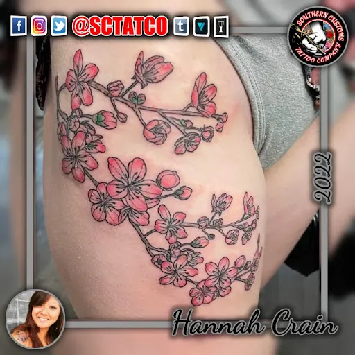 Explore cute witchy tattoo ideas, creative tattoo ideas in Fayetteville, available at Southern Customs Tattoo Company