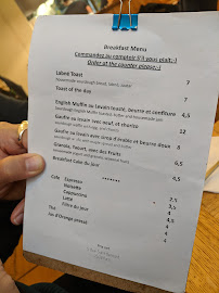 Restaurant Mokonuts à Paris (le menu)
