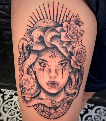Explore women tattoo ideas back, creative tattoo ideas in Kenosha, available at Kenosha Tattoo Company