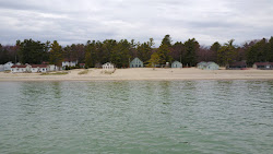 Photo of Cedar lake resort area with turquoise pure water surface