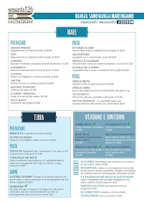 Menu du Ristorante Sessanta126 à Ancona
