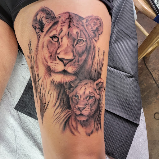 Explore elk tattoo ideas, creative tattoo ideas in Williston, available at Badlands Tattoo And Piercing