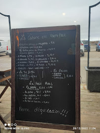 La Cabane de Vincent Boniface à Leucate menu