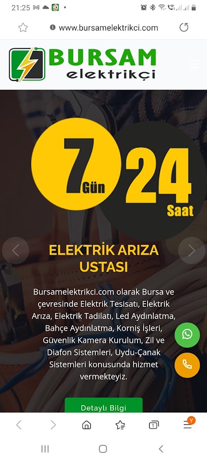 BURSAM ELEKTRİK - Elektrik Arıza, Elektrik Tadilat Tesisat ve Aydınlatma Sistemleri