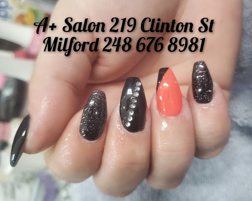 Nail Salon «A+Salon, Nails, Hair & Aesthetics», reviews and photos, 219 Clinton St, Milford, MI 48381, USA